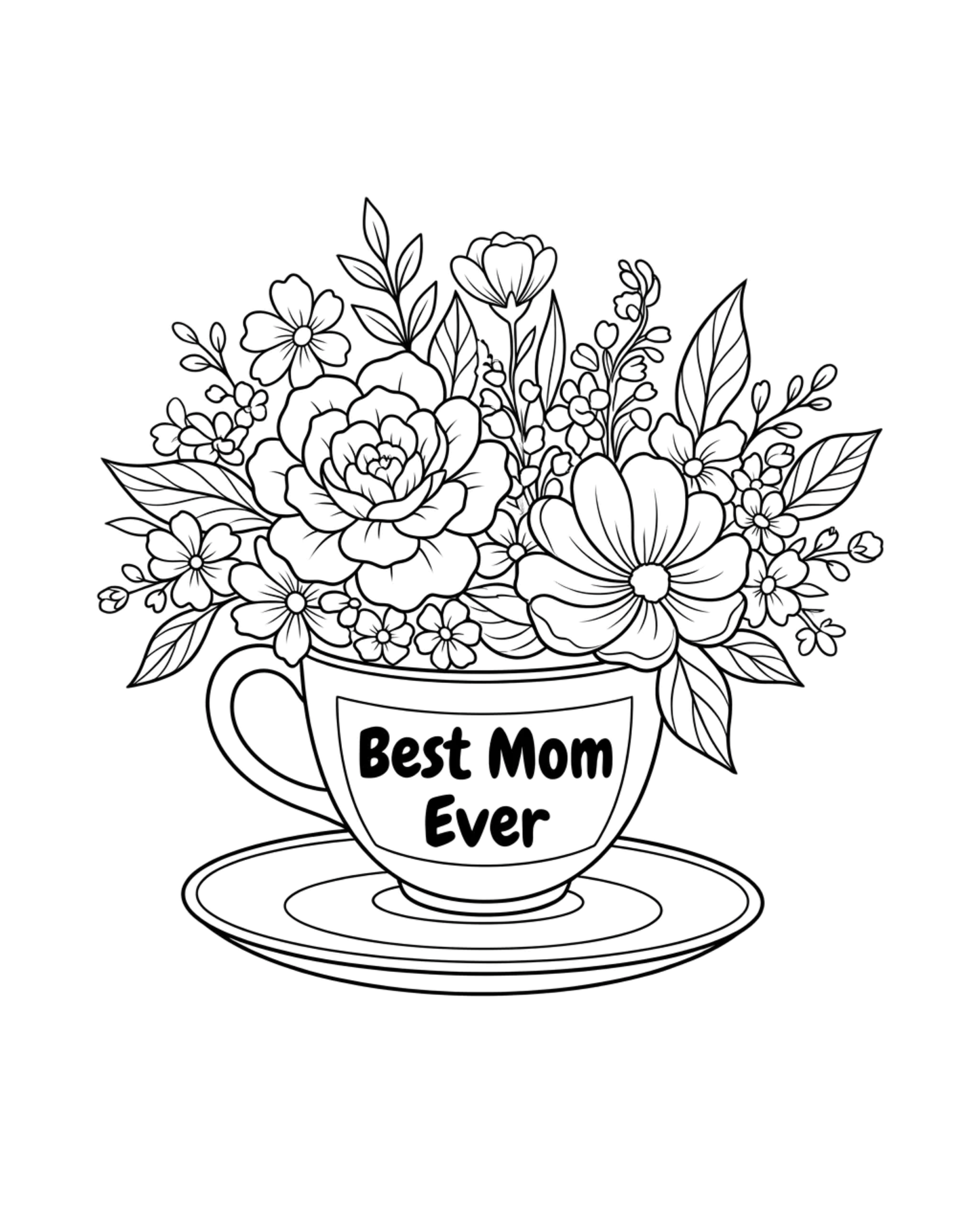 Best Mom Ever Canvas kit with paint & brush. 