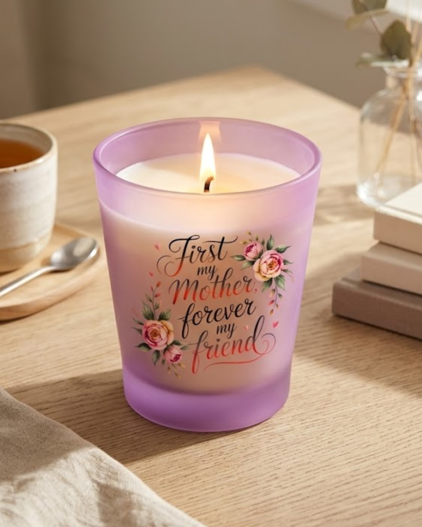 First My Mother Forever My Friend Candle