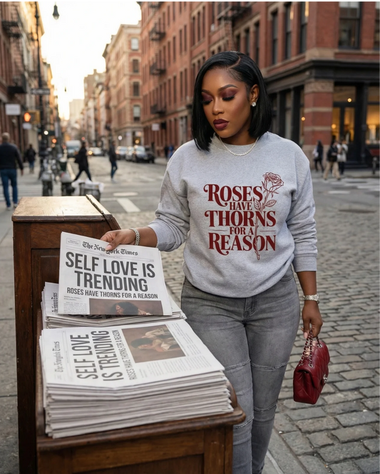 Roses Have Thorns for a Reason Sweatshirt
