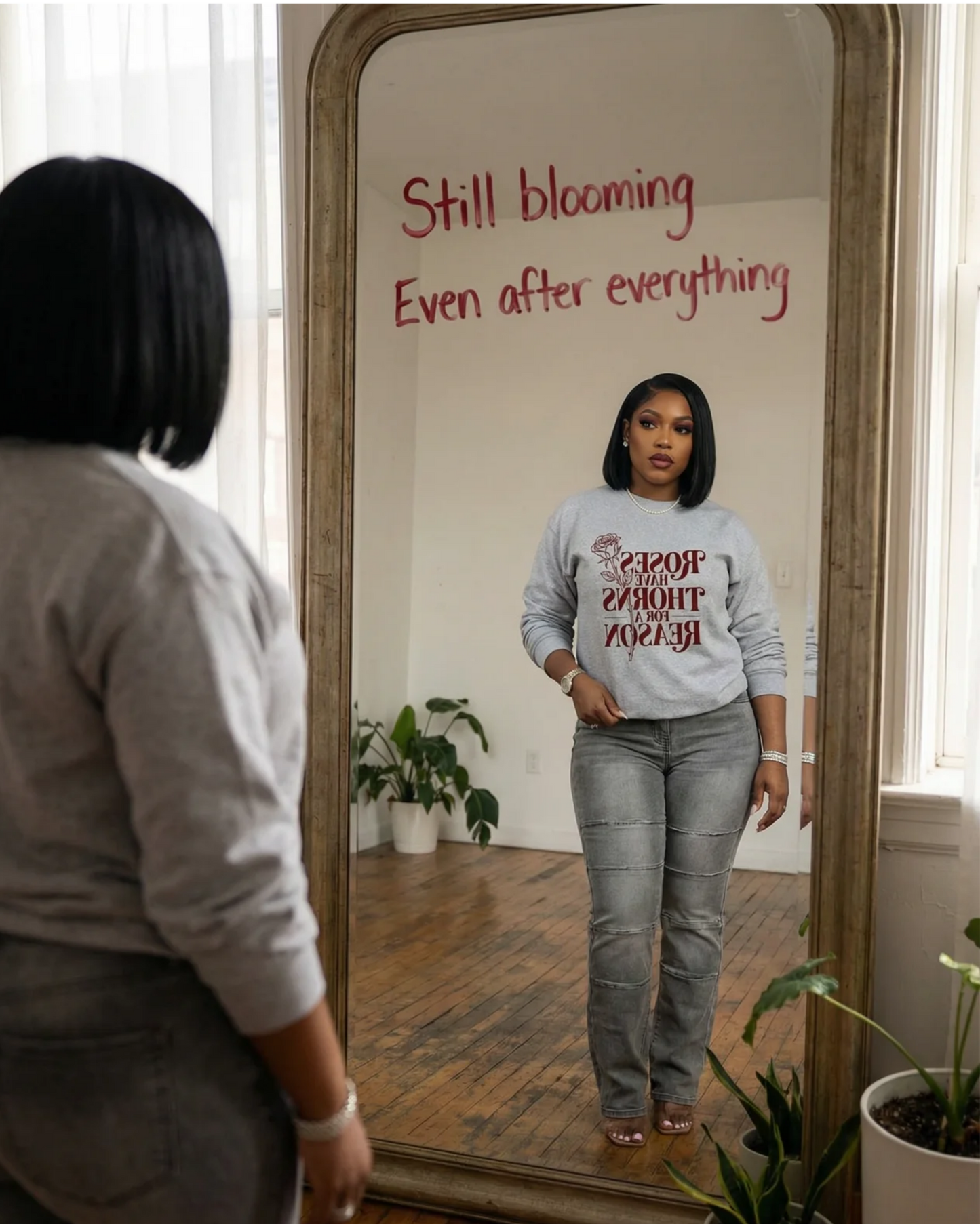 Roses Have Thorns for a Reason Sweatshirt